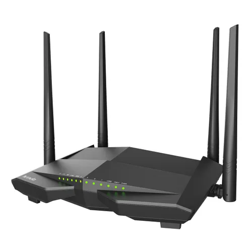 Tenda V12 | Router Wi-Fi | VDSL, AC1200 Dual Band, 4x RJ45 1000Mb/s, 1x RJ11, 1x USB 2.0 CertyfikatyCE, RoHS