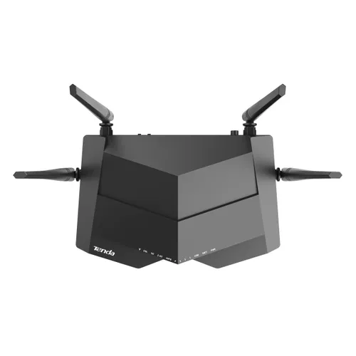 Tenda V12 | Router Wi-Fi | VDSL, AC1200 Dual Band, 4x RJ45 1000Mb/s, 1x RJ11, 1x USB 2.0 Diody LEDLAN, Zasilanie, Sieć WAN, WLAN, WPS