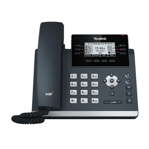 Yealink SIP-T42U | Telefone VoIP | 2x RJ45 1000Mb/s, tela, PoE, USB 0