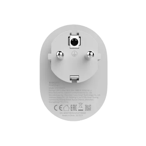 Xiaomi Smart Plug 2 WiFi EU | Tomada elétrica | Conectividade WiFi, controle remoto, 3680W, ZNCZ302KK 3
