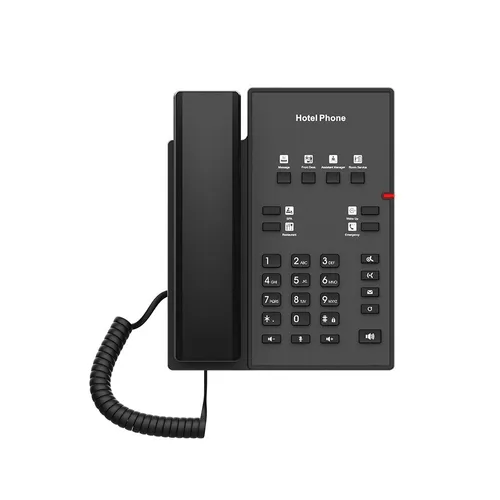 Fanvil H1 Negro | Hotel Teléfono VoIP | HD Voice, PoE de 100 Mbps, escritorio Głębokość produktu153,5