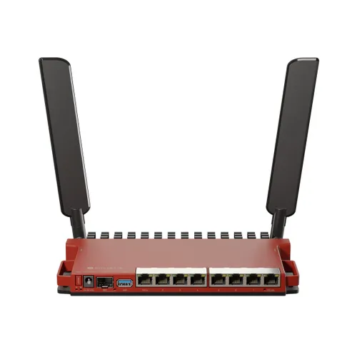 MikroTik L009 | Wi-Fi Router | L009UiGS-2HaxD-IN, 2,4GHz, AX600 Wi-Fi6, 8x RJ45 1000Mb/s, 1x 2.5Gb/s SFP Gniazdko wyjścia DCTak