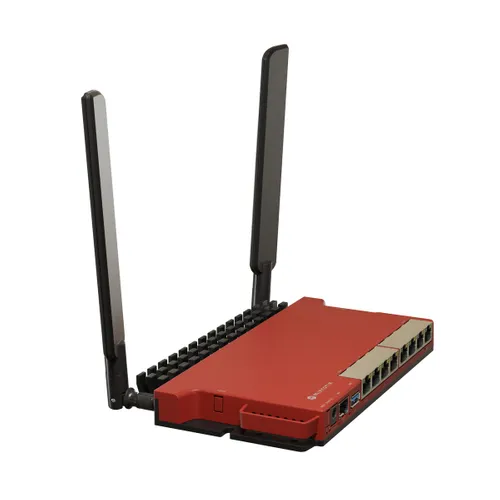 MikroTik L009 | Wi-Fi yönlendirici | L009UiGS-2HaxD-IN, 2,4GHz, AX600 Wi-Fi6, 8x RJ45 1000Mb/s, 1x 2.5Gb/s SFP Ilość portów USB 3.2 Gen 1 (3.1 Gen 1) Typu-A1