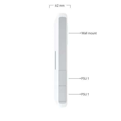 Ubiquiti UDW Dream Wall  | Console | Wi-Fi6, 10G SFP+, 1G RJ45 PoE++, 2.5G RJ45 WAN, touchscreen Kolor produktuBiały