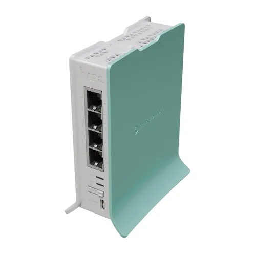 MikroTik hAP ax lite | Router Wi-Fi | L41G-2axD, Wi-Fi6 AX600, 4x RJ45 1000Mb/s RouterOS L4 Certyfikat środowiskowy (zrównoważonego rozwoju)RoHS