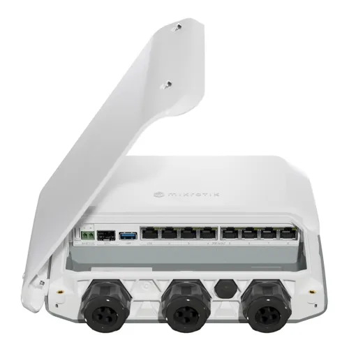 MikroTik RB5009UPr+S+OUT | Router | 7x RJ45 1000Mb/s PoE, 1x RJ45 2.5Gb/s PoE, 1x SFP+, 1x USB 3.0, IP66 4