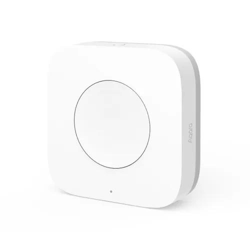 Aqara Wireless Mini Switch T1 | Drahtloser Schalter | Weiß, 1 Taste Kolor produktuBiały