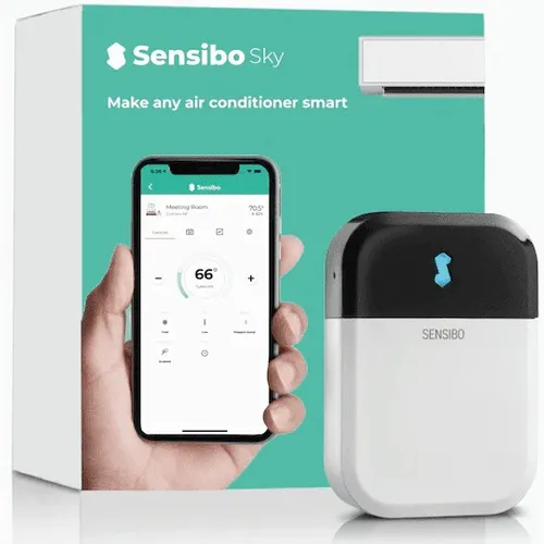 Sensibo Sky Biały | Sterownik klimatyzacji | Google Home, Amazon Alexa, Apple Siri, SmartThings, IFTTT, API KolorBiały