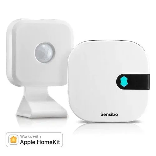 Sensibo Air + Room Sensor | Controlador de aire acondicionado + sensor de habitación | Temperatura, humedad, sensor de movimiento, app, Google Home, Amazon Alexa, Apple HomeKit, SmartThings, IFTTT, API 1