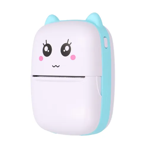 Extralink EPP-002 Niebieska | Mini drukarka termiczna | Bluetooth, USB-C, 1200 mAh, 210 dpi Głębokość produktu110