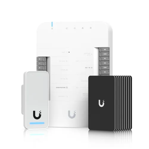 Ubiquiti UA-G2-SK | Zestaw startowy UniFi Access | Czytnik dostępu G2 + Hub + Karty (10 sztuk) Ilość portów Ethernet LAN (RJ-45)6