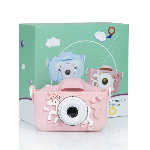 Extralink Kids Camera H29 Single Różowy | Aparat cyfrowy | 1080P 30fps, wyświetlacz 2.0" 4