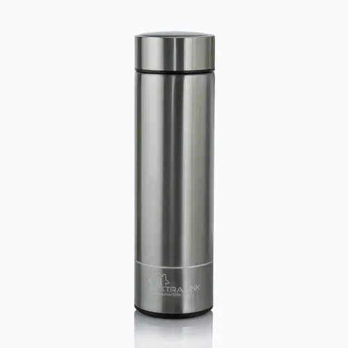 Extralink Smart Travel Mug Silver | Thermal mug | with LED display KolorSrebrny