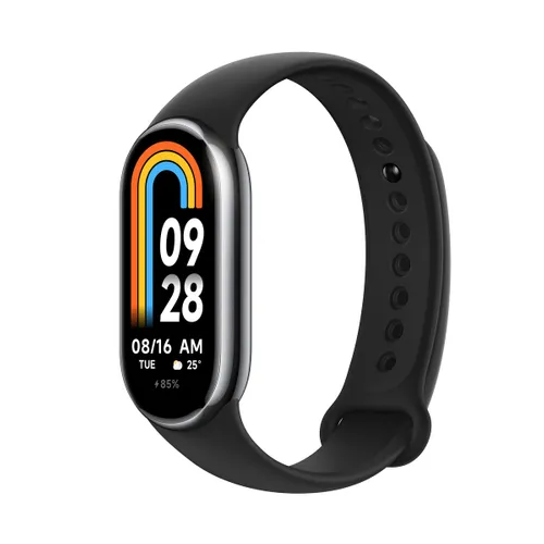 Xiaomi Smart Band 8 Preto | Banda inteligente | Bluetooth 5.1, 190mAh, 1,62", 5 ATM, acelerômetro, giroscópio, sensor PPG AkumulatorekTak