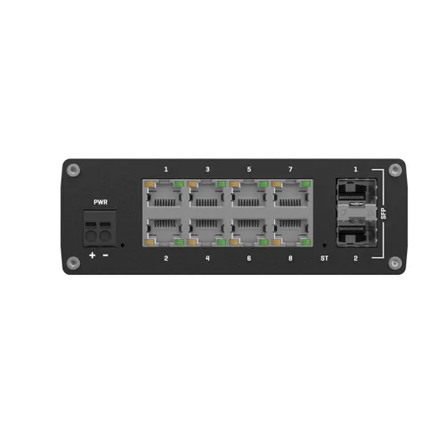 Teltonika TSW212 | Switch | 8x RJ45 1000Mb/s, 2x SFP, 2-pin DC. L2, verwalteter Głębokość produktu122,2