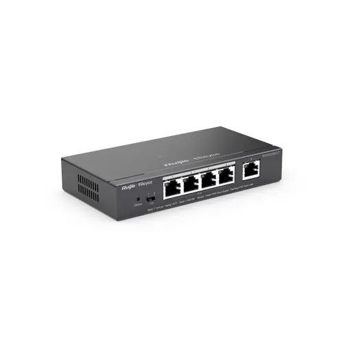 Ruijie Reyee RG-ES205GC-P | Switch | 5x RJ45 1000Mb/s, 4x PoE+, 54W, cloud management Całkowita Power over Ethernet (PoE) budżetu54
