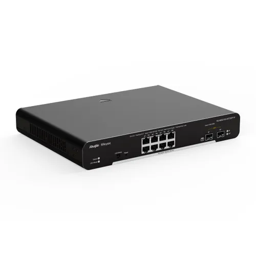 RUIJIE RG-NBS3100-8GT2SFP-P, 10-PORT GIGABIT LAYER 2 CLOUD MANAGED POE SWITCH, 8X POE+, 2X SFP, 125W 2