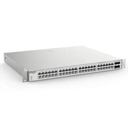 Switch Ruijie Reyee RG-NBS3200-48GT4XS-P, 48x RJ45 1000Mb/s, 4x 10G Uplink, 48x PoE+, 4x SFP+, 370W, Gestión en la Nube, Capa 2 3