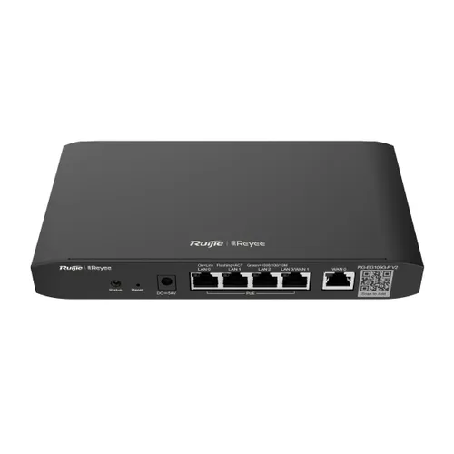 Ruijie Reyee RG-EG105G-P V2 | Router | 5x RJ45 1000Mb/s, 4x PoE+, 54W, 100 users, cloud management 0