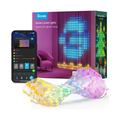 Govee H70B1 Curtain Light | Curtain LED Light | Wi-Fi, Bluetooth, RGBIC, IP65 0
