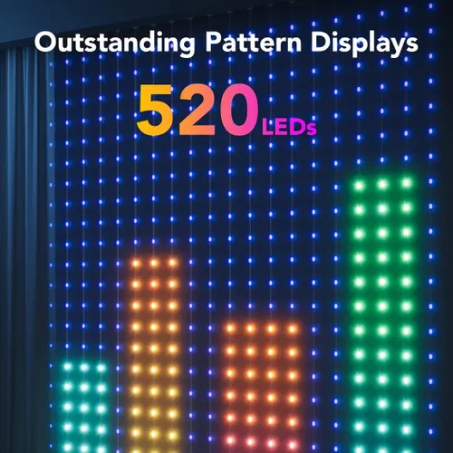Govee H70B1 Curtain Light | Luz LED de cortina | Wi-Fi, Bluetooth, RGBIC, IP65 2