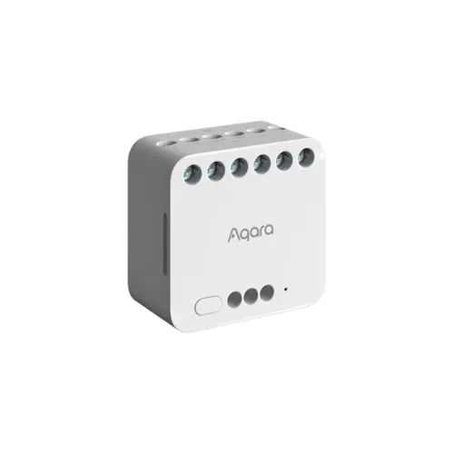 Aqara Dual Relay Module T2 | Dual Relay Module | Zigbee, Apple HomeKit, Matter, Google Home, Alexa, DCM-K01 Ilość na paczkę1