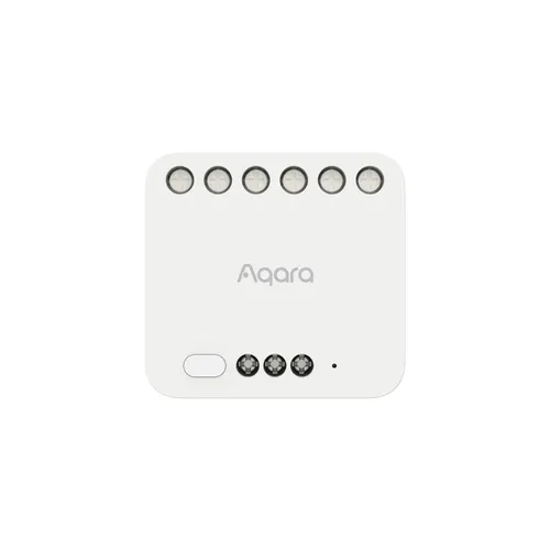 Aqara Dual Relay Module T2 | Podwójny przekaźnik | Zigbee, Apple HomeKit, Matter, Google Home, Alexa, DCM-K01 Kolor produktuBiały