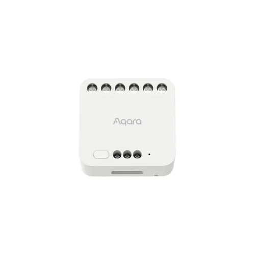 Aqara Dual Relay Module T2 | Modulo a doppio rele | Zigbee, Apple HomeKit, Matter, Google Home, Alexa, DCM-K01 Kompatybilny z Apple SiriTak