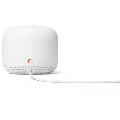 Google Nest Wi-Fi Router + Point | Mesh Wi-Fi System | 2x 1000Mb/s, 5GHz, WPA3, Google Assistant Diody LEDWLAN