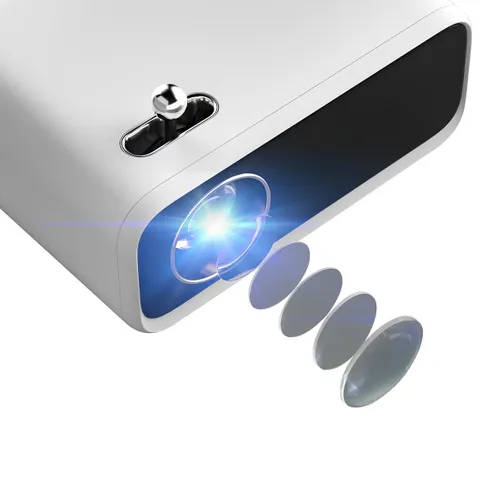 Wanbo Mini | Projektör | 720p, 250lm, 1x HDMI, 1x USB, 1x AV Kolor produktuBiały