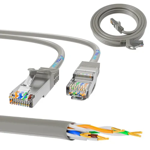 Extralink Cat.5e UTP CCA 1m | LAN patchcord | twisted pair network cable, PVC 0