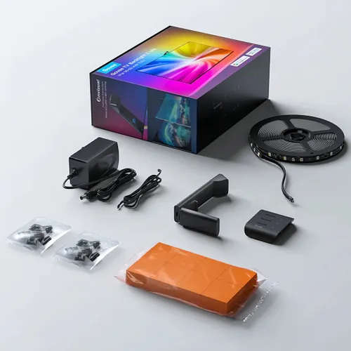 Govee H6099 TV Backlight 3 Lite | Iluminaçao de fundo LED | para TV 55-65 polegadas, RGBICW, Wi-Fi+Bluetooth Długość taśmy świetlnej3,6