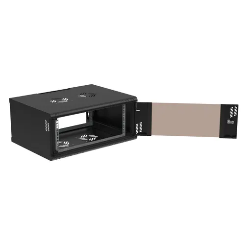 Extralink Premium 4U 600x450 Black | Rack cabinet | tool-free mounting, wall-mounted 3