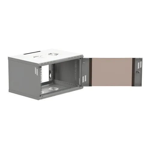Extralink Premium 6U 600x450 Grau | Rackmount-Schrank | Werkzeuglose Montage, Wandbefestigung 3