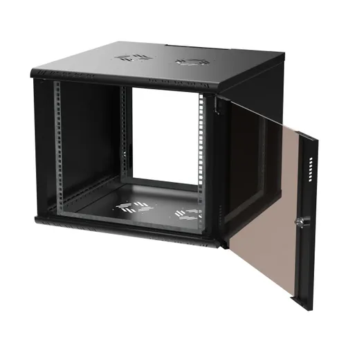 Extralink Premium 9U 600x600 Black | Rack cabinet | tool-free mounting, wall-mounted 3