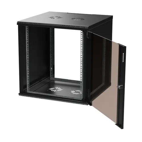 Extralink Premium 12U 600x600 Black | Rack cabinet | tool-free mounting, wall-mounted 3