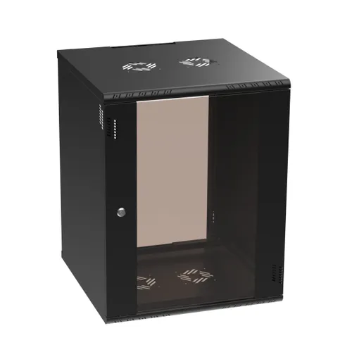 Extralink Premium 15U 600x600 Black | Rack cabinet | tool-free mounting, wall-mounted 1