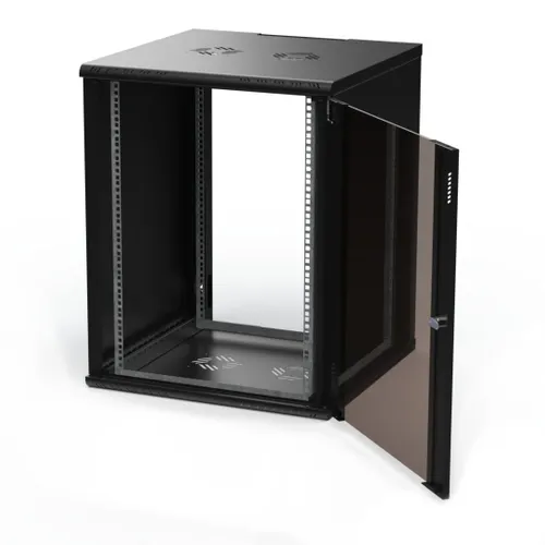 Extralink Premium 15U 600x600 Black | Rack cabinet | tool-free mounting, wall-mounted 3
