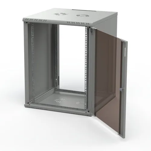 Extralink Premium 15U 600x600 Gray | Rack cabinet | tool-free mounting, wall-mounted 3