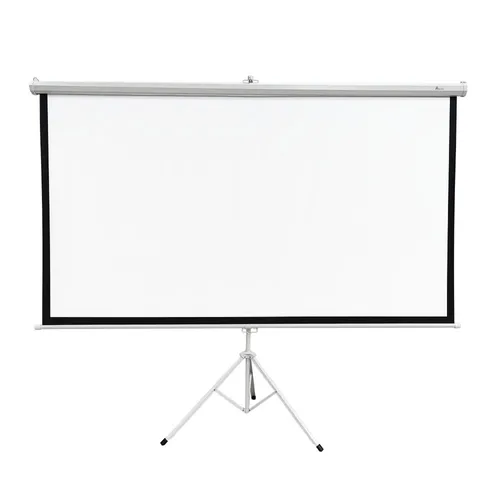 Projekční plátno Extralink 100", 16:9, 220x125cm, PVC, poloautomatické navíjení Kolor produktuBiały