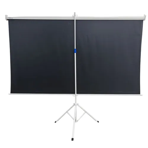 Projekční plátno Extralink 100", 16:9, 220x125cm, PVC, poloautomatické navíjení MateriałyPCW, Stal