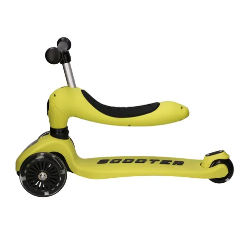 Extralink Kids Scooter Boss Ride Žlutá - Dětský Koloběžka a Odrazový Kolo 1