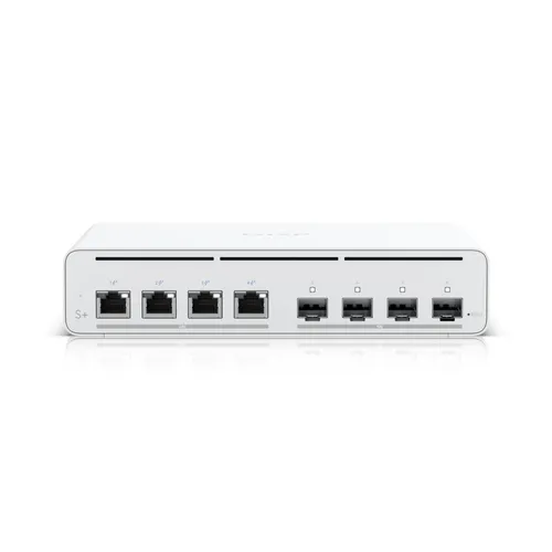 Ubiquiti UISP-S-Plus EU | Switch | 4x 2.5 GbE RJ45 Passive PoE, 4x SFP+, 160 W, Power TransPort Diody LEDLAN, System