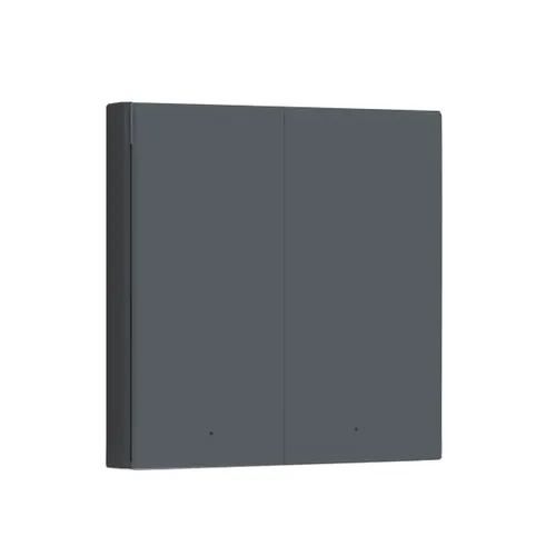 Aqara Smart Wall Switch H1 Szary | Przełącznik | Podwójny, bez Neutral, Zigbee 3.0, EU, WS-EUK01-G 2