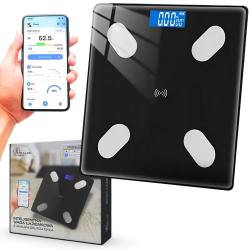 EXTRALINK SMART LIFE WAGA ŁAZIENKOWA ELEKTRONICZNA K-01 0