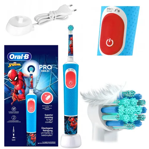 Oral-B Vitality Pro 103 Spiderman | Electric toothbrush | Baza w zestawieTak