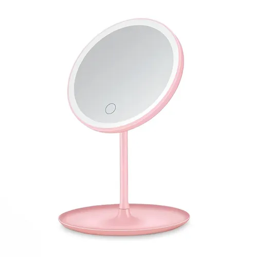 Extralink Lifestyle | Kozmetik ayna | LED arka ışık, pembe 0