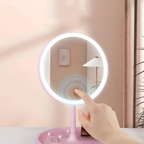 EXTRALINK LIFESTYLE LUSTERKO KOSMETYCZNE LED TABLE COSMETIC MIRROR WITH LED 1