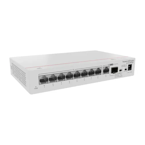 Huawei S110-8P2ST | Switch | 8x GE PoE+, 1x SFP, 1x GE, 124W, AC Częstotliwość wejściowa AC50/60