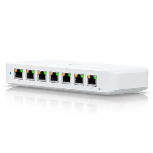 Ubiquiti USW-Ultra | Comutador | 8x RJ45 1000Mb/s PoE+, PoE++ Input Całkowita Power over Ethernet (PoE) budżetu42